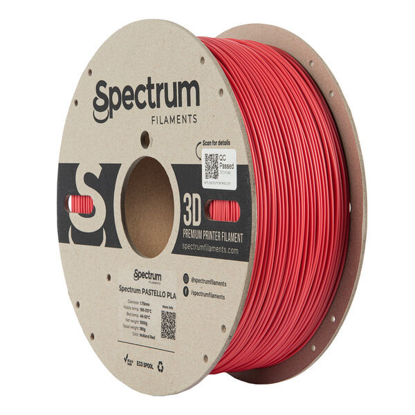 Filament Spectrum Pastello PLA 1.75mm HOLLAND RED 1kg – Bild 2