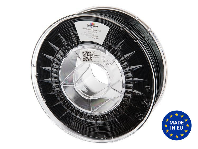 Filament Spectrum Smart ABS 1.75mm DEEP BLACK 1kg (RAL 9017)