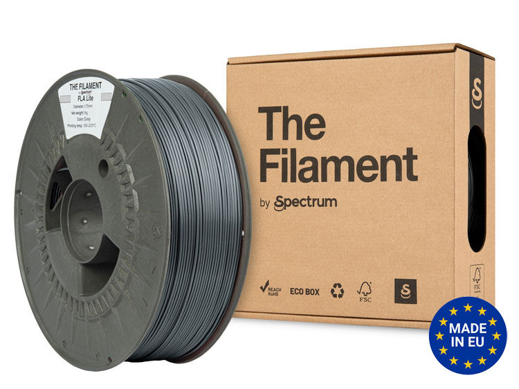 The Filament PLA Lite 1.75mm GREY 1kg