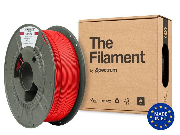 The Filament PLA Lite 1.75mm RED 1kg