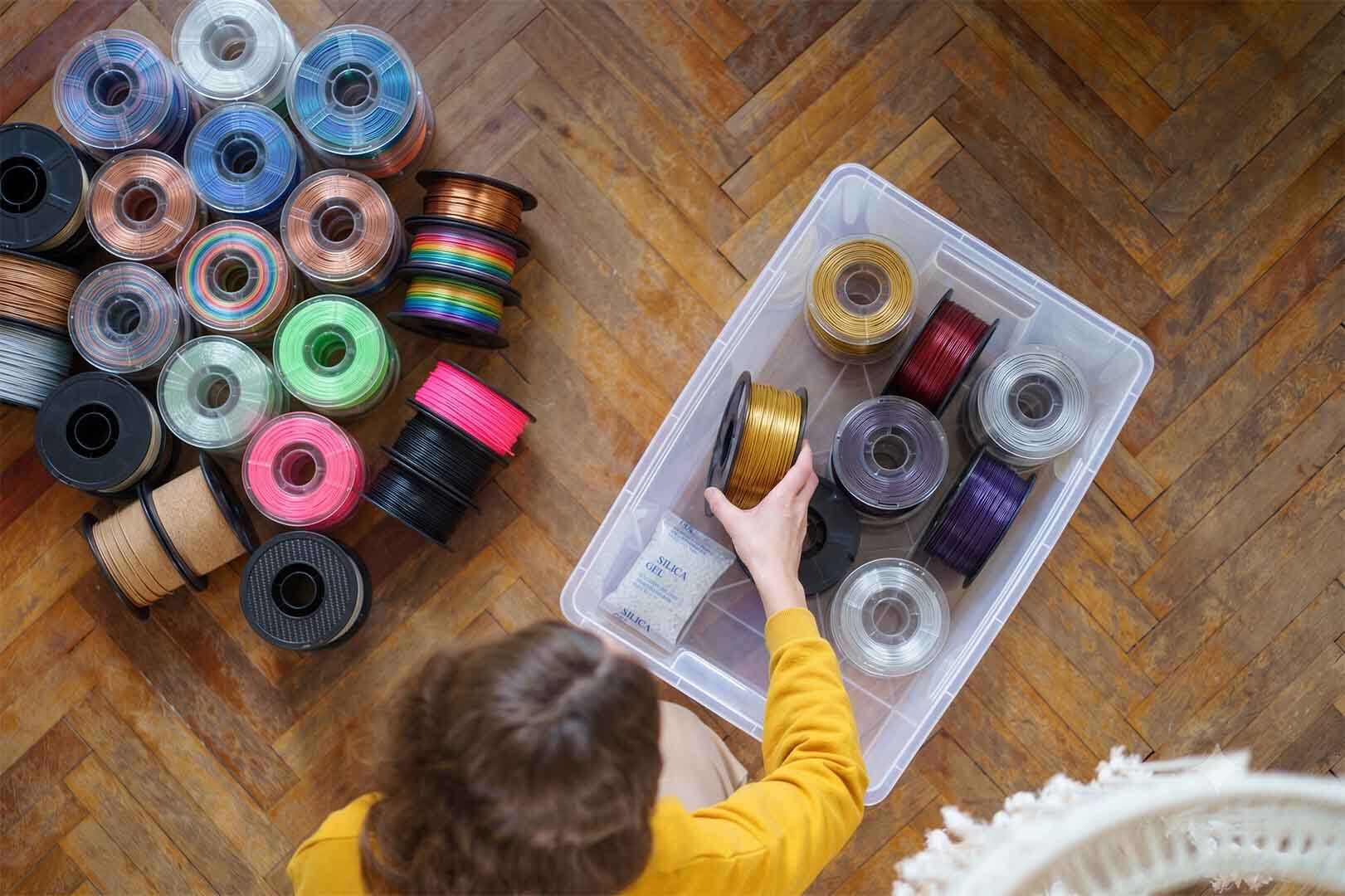 Verpackung von ABS-Filament — Vakuumverpackung mit Silikagel von Mirael3D